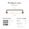 khtumeware 2 Pack 5 inch Hole Center Antique Brass Cabinet Pulls Vintage Cabinet Handle Kitchen Hardware Farmhouse Vintage Dressing Table Drawer Handle Classic Wardrob