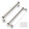 khtumeware 2 Pack 6 Inch Hole Center Polished Nickel Cabinet Pulls Heavy Duty Solid Cabinet Handles cabinets Dressers Kitchens Handles Bathroom cabinets