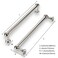 khtumeware 2 Pack 6 Inch Hole Center Polished Nickel Cabinet Pulls Heavy Duty Solid Cabinet Handles cabinets Dressers Kitchens Handles Bathroom cabinets