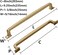 khtumeware Khtumeware 2 Pack 8 Inch Cabinet Handles Champagne Bronze Pulls Warm Brass Drawer Pulls for Kitchen Cabinets Cupboards
