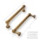 khtumeware 2 Pack Antique Brass Cabinet Pulls 312 Inch89MM Hole Centers Vintage Brass Kitchen Cabinet Handles Cabinet Hardware for Cabinets Cupboard Handles Drawer Pulls