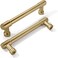 khtumeware 2 Pack Brushed Brass Cabinet Pulls 334 Inch96MM Hole Centers Brushed Gold Cabinet Handles Cabinet Hardware Kitchen Handles for Cabinets Cupboard Handles Drawer Pulls