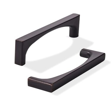 khtumeware 2 Pack Solid Handles 4Inch102mm Oil Rubbed Bronze Cabinet PullsHeavy Duty Venetian Bronze Handles Cupboards Drawers and Bathroom Hardware