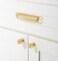 khtumeware 20 Pack 3 Drawer Pulls Brushed Brass Cabinet Cup Pulls Kitchen Hardware Cabinet Handles Drawer Handles Knobs 3 inch Hole Center