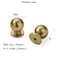 khtumeware 25 Pack Gold Cabinet Knobs Round 1 inch Brushed Brass Kitchen Knobs Zinc Alloy Dresser Knobs Metal Cabinet Handles for Drawer Desk Cabinets Cupboard