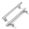 khtumeware 5 Inch Hole Center 2 Pack Polished Chrome Heavy Duty Solid Cabinet Pulls Kitchen Drawer Handles for Dresser cabinets cabinets Door cabinets Hardware