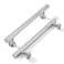 khtumeware 5 Inch Hole Center 2 Pack Polished Chrome Heavy Duty Solid Cabinet Pulls Kitchen Drawer Handles for Dresser cabinets cabinets Door cabinets Hardware