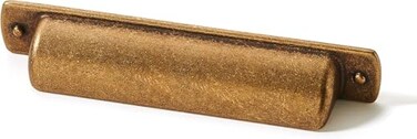 khtumeware 6 Pack 4102mm Vintage Drawer Pulls Antique Brass Cabinet Bin Cup Pulls Kitchen Hardware Cabinet Handles Drawer Handles Knobs