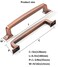 khtumeware KHTumeware 6 Pack 5 Cabinet Handles Brushed Antique Copper Cabinet Pulls and Drawer Handles