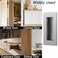 Kindoodos Recessed Handles Finger Flush Pulls 4 Inch Pocket Door Pull Hardware Rectangular Stainless Steel Sliding Closet Door Handles 2 Pack