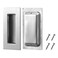 Kindoodos Recessed Handles Finger Flush Pulls 4 Inch Pocket Door Pull Hardware Rectangular Stainless Steel Sliding Closet Door Handles 2 Pack
