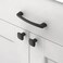 KNOKLOCK 10 Pack 4 Inch102mm Kitchen Cabinet Handles Matte Black Cabinet Pulls Kitchen Cabinet Hardware Drawer Pulls for Dresser Cupboard Wardrobe