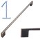 KOOFIZO 1 Pack 11516 Inch Oil Rubbed Bronze Kitchen Cabinet Pulls Rubbed Bronze Cabinet Handles Bronze Cabinet Hardware for Kitchen Cabinets Drawer P01 Dresser Cupboard Bedroom Bathroom