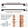 KOOFIZO 1 Pack 11516 Inch Oil Rubbed Bronze Kitchen Cabinet Pulls Rubbed Bronze Cabinet Handles Bronze Cabinet Hardware for Kitchen Cabinets Drawer P01 Dresser Cupboard Bedroom Bathroom