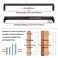 KOOFIZO 1 Pack 845 Inch Oil Rubbed Bronze Kitchen Cabinet Pulls Rubbed Bronze Cabinet Handles Bronze Cabinet Hardware for Kitchen Cabinets 1912 Drawer Dresser Cupboard Bedroom Bathroom