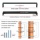 KOOFIZO 1 Pack 845 Inch Oil Rubbed Bronze Kitchen Cabinet Pulls Rubbed Bronze Cabinet Handles Bronze Cabinet Hardware for Kitchen Cabinets 1912 Drawer Dresser Cupboard Bedroom Bathroom