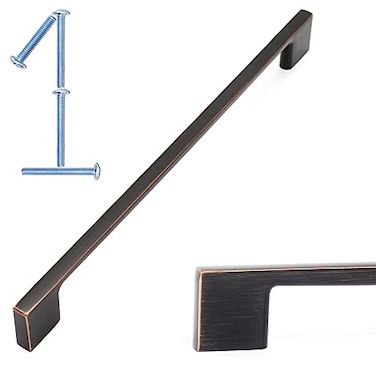 KOOFIZO 1 Pack 845 Inch Oil Rubbed Bronze Kitchen Cabinet Pulls Rubbed Bronze Cabinet Handles Bronze Cabinet Hardware for Kitchen Cabinets Drawer P01 Dresser Cupboard Bedroom Bathroom