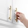 KOOFIZO 10 Pack 334 Inch Brushed Gold Kitchen Cabinet Pulls Brushed Gold Cabinet Handles Gold Cabinet Hardware for Kitchen Cabinets 1961 Drawer Dresser Cupboard Bedroom