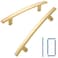 KOOFIZO 10 Pack 334 Inch Brushed Gold Kitchen Cabinet Pulls Brushed Gold Cabinet Handles Gold Cabinet Hardware for Kitchen Cabinets 1961 Drawer Dresser Cupboard Bedroom