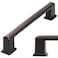 KOOFIZO 10 Pack 5 Inch Cabinet Pulls Oil Rubbed Bronze Furniture Handle for Kitchen Cupboard Door Bedroom Dresser Drawer Bathroom Wardrobe Hardware