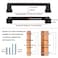 KOOFIZO 10 Pack 5 Inch Cabinet Pulls Oil Rubbed Bronze Furniture Handle for Kitchen Cupboard Door Bedroom Dresser Drawer Bathroom Wardrobe Hardware