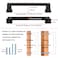 KOOFIZO 10 Pack 5 Inch Cabinet Pulls Oil Rubbed Bronze Furniture Handle for Kitchen Cupboard Door Bedroom Dresser Drawer Bathroom Wardrobe Hardware