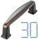 KOOFIZO 30 Pack 3 Inch Oil Rubbed Bronze Kitchen Cabinet Pulls Rubbed Bronze Cabinet Handles Bronze Cabinet Hardware for Kitchen Cabinets 1817 Drawer Dresser Cupboard Bedroom