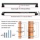 KOOFIZO Matte Black Cabinet Pulls Black Cabinet Handles 1 Pack 10 Inch Matte Black Hardware for Kitchen Cabinets Drawer Dresser P02 Cupboard Bedroom Bathroom