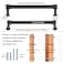 KOOFIZO Pillar Foot Cabinet Pull 10Pack Brushed Nickel Furniture Handle 614 Inch Screw Spacing P25 for Kitchen Cupboard Door Bedroom Dresser Bathroom Hardware