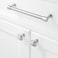 KOOFIZO Pillar Foot Cabinet Pull 10Pack Brushed Nickel Furniture Handle 614 Inch Screw Spacing P25 for Kitchen Cupboard Door Bedroom Dresser Bathroom Hardware