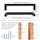 KOOFIZO Solid Square Bar Cabinet Handle Oil Rubbed Bronze Furniture Pull 38 Inch96mm Screwhole Distance 10Pack for Kitchen Cupboard Door Bedroom Dresser Drawer Bathroom Wardrobe Hardware
