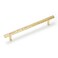 KOPPALIVE 2Pack Solid Brass Kitchen Cabinet Pulls Gold Modern TBar Handles 6516Inch Hole Center Hammered Handles for Dresser Drawer Cupboard 818 Inch Total Length Polished Finish