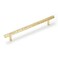 KOPPALIVE 2Pack Solid Brass Kitchen Cabinet Pulls Gold Modern TBar Handles 6516Inch Hole Center Hammered Handles for Dresser Drawer Cupboard 818 Inch Total Length Polished Finish
