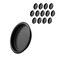 KOVOSCH 14 Pack Closet Door Finger Pull Black 218 Round Sliding Finger Door Pull Easy Snapin Installation