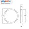 KOVOSCH 6 Pack Closet Door Finger Pull Oil Rubbed Bronze 218 Round Sliding Finger Door Pull Easy Snapin Installation