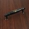 KUMGROT Black Cabinet Pulls with Gold Prints 378 Hole Center to Center Ceramic Drawer Pulls Handles Antique Kitchen Cabinets Dresser Drawers Pull for Bathroom Bedroom Office 2 Pcs