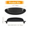 Kyuionty 10 Pack Antique Black Drawer Pull Handle Knobs Metal Cup Pull 35 Hole Centers Vintage Shell Pull Handles for Kitchen Cabinet Dresser Furniture