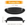 Kyuionty 10 Pack Antique Black Drawer Pull Handle Knobs Metal Cup Pull 35 Hole Centers Vintage Shell Pull Handles for Kitchen Cabinet Dresser Furniture
