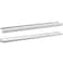 LC LICTOP 118 Inch Silver Finger Pulls 6Pcs 882 Inch Hole Spacing Aluminum Alloy Edge Pulls Furniture Handle Back Mount Concealed Handles for Cabinets Cupboard Drawer Dresser Wardrobe