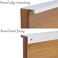LC LICTOP 118 Inch Silver Finger Pulls 6Pcs 882 Inch Hole Spacing Aluminum Alloy Edge Pulls Furniture Handle Back Mount Concealed Handles for Cabinets Cupboard Drawer Dresser Wardrobe