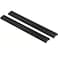 LC LICTOP 1378 Inch Black Finger Pulls 2Pcs 10 Inch Hole Spacing Aluminum Alloy Edge Pulls Furniture Handle Back Mount Concealed Handles for Cabinets Cupboard Drawer Dresser Wardrobe