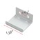 LC LICTOP 138 Inch Silver Finger Pulls for Cabinet 6Pcs 063 Inch Hole Spacing Aluminum Alloy Edge Pulls Furniture Handle Back Mount Concealed Handles for Cupboard Drawer Dresser Wardrobe