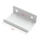 LC LICTOP 197 Inch Silver Finger Pulls for Cabinet 10Pcs 126 Inch Hole Spacing Aluminum Alloy Edge Pulls Furniture Handle Back Mount Concealed Handles for Cupboard Drawer Dresser Wardrobe