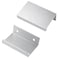 LC LICTOP 197 Inch Silver Finger Pulls for Cabinet 30Pcs 126 Inch Hole Spacing Aluminum Alloy Edge Pulls Furniture Handle Back Mount Concealed Handles for Cupboard Drawer Dresser Wardrobe