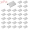 LC LICTOP 197 Inch Silver Finger Pulls for Cabinet 30Pcs 126 Inch Hole Spacing Aluminum Alloy Edge Pulls Furniture Handle Back Mount Concealed Handles for Cupboard Drawer Dresser Wardrobe