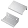 LC LICTOP 197 Inch Silver Finger Pulls for Cabinet 30Pcs 126 Inch Hole Spacing Aluminum Alloy Edge Pulls Furniture Handle Back Mount Concealed Handles for Cupboard Drawer Dresser Wardrobe