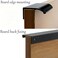 LC LICTOP 315 Inch Black Curved Edge Finger Pulls 4Pcs 252 Inch Hole Spacing Aluminum Alloy Funiture Pull Back Mount Concealed Handles for Cabinets Cupboard Drawer Dresser Wardrobe
