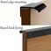LC LICTOP 315 Inch Black Curved Edge Finger Pulls 4Pcs 252 Inch Hole Spacing Aluminum Alloy Funiture Pull Back Mount Concealed Handles for Cabinets Cupboard Drawer Dresser Wardrobe