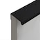LC LICTOP 315 Inch Black Finger Pulls for Cabinet 2Pcs 252 Inch Hole Spacing Aluminum Alloy Edge Pulls Furniture Handle Back Mount Concealed Handles for Cupboard Drawer Dresser Wardrobe