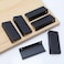 LC LICTOP 315 Inch Black Finger Pulls for Cabinet 2Pcs 252 Inch Hole Spacing Aluminum Alloy Edge Pulls Furniture Handle Back Mount Concealed Handles for Cupboard Drawer Dresser Wardrobe